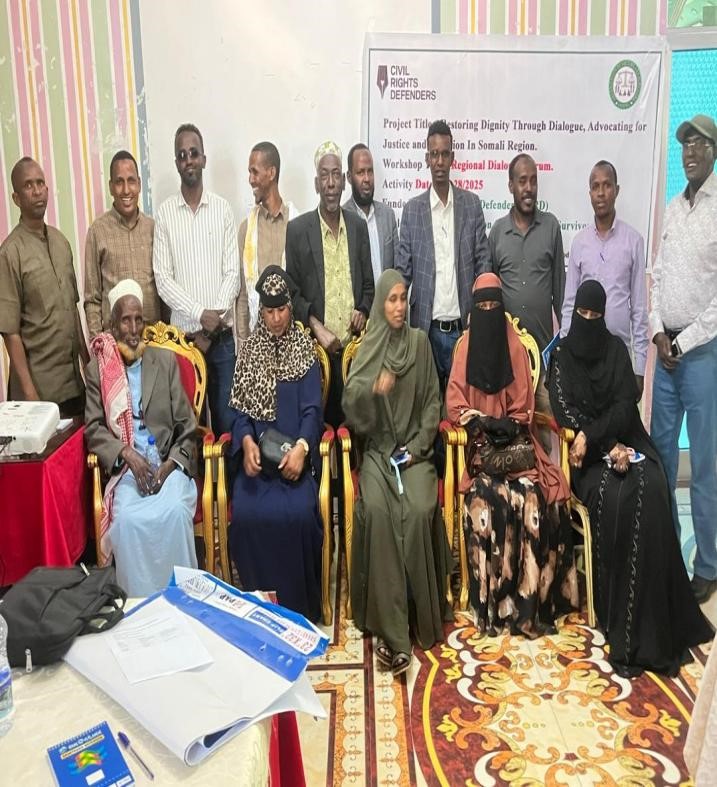 Restoring Dignity through dialogue advocating Justiceand inclusion in Somali Region.